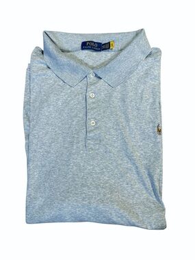 Ralph Lauren Men’s Heather Light Blue Polo Shirt